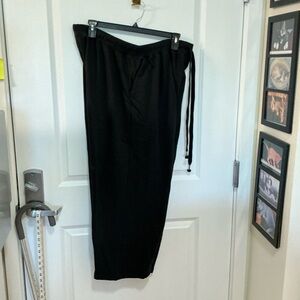 3X (30-32) black sweatpants/fleece slacks, never worn.